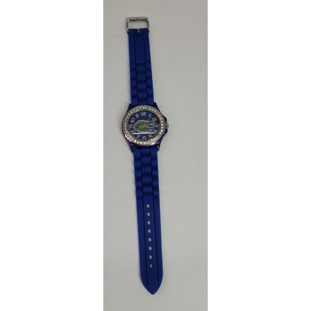 Florida Gators Blue Silicone Band Wrist Watch Crystal Bezel Unisex College Works - Picture 5 of 12